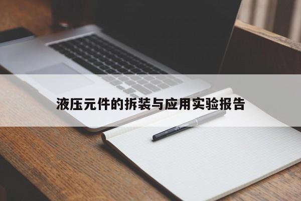 液压元件的拆装与应用实验报告